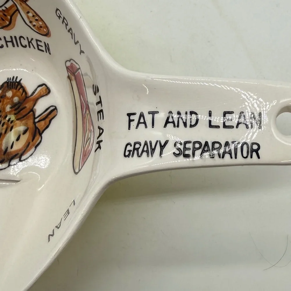 Vintage‎ Fat and Lean Gravy Separator Ceramic Made in Japan  Novelty yellow